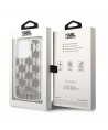 Karl Lagerfeld KLHCP14LLMNMS iPhone 14 Pro 6.1 "hardcase silver / silver Liquid Glitter Monogram
