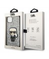 Karl Lagerfeld KLHCP14MGFKPG iPhone 14 Plus 6.7 "hardcase silver / silver Glitter Flakes Ikonik