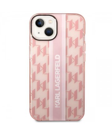 Karl Lagerfeld KLHCP14MHKLSPCP iPhone 14 Plus 6.7 "hardcase pink / pink Mono Vertical Stripe