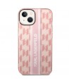Karl Lagerfeld KLHCP14MHKLSPCP iPhone 14 Plus 6.7 "hardcase pink / pink Mono Vertical Stripe