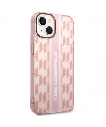 Karl Lagerfeld KLHCP14MHKLSPCP iPhone 14 Plus 6.7 "hardcase pink / pink Mono Vertical Stripe