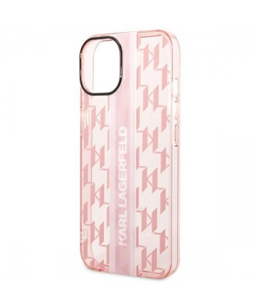 Karl Lagerfeld KLHCP14MHKLSPCP iPhone 14 Plus 6.7 "hardcase pink / pink Mono Vertical Stripe