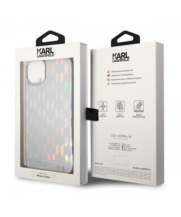 Karl Lagerfeld KLHCP14MLGMMSV3 iPhone 14 Plus 6.7 "hardcase silver / silver Monogram Iridescent