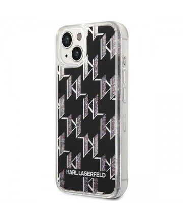 Karl Lagerfeld KLHCP14MLMNMK iPhone 14 Plus 6.7 "hardcase black / black Liquid Glitter Monogram