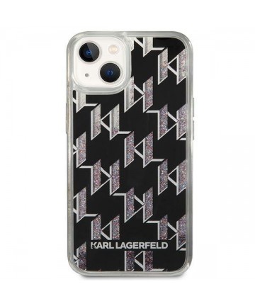 Karl Lagerfeld KLHCP14MLMNMK iPhone 14 Plus 6.7 "hardcase black / black Liquid Glitter Monogram