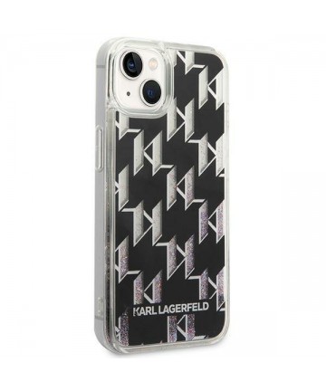 Karl Lagerfeld KLHCP14MLMNMK iPhone 14 Plus 6.7 "hardcase black / black Liquid Glitter Monogram