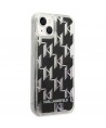 Karl Lagerfeld KLHCP14MLMNMK iPhone 14 Plus 6.7 "hardcase black / black Liquid Glitter Monogram