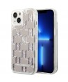 Karl Lagerfeld KLHCP14MLMNMS iPhone 14 Plus 6.7 "hardcase silver / silver Liquid Glitter Monogram