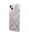 Karl Lagerfeld KLHCP14MLMNMS iPhone 14 Plus 6.7 "hardcase silver / silver Liquid Glitter Monogram