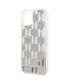 Karl Lagerfeld KLHCP14MLMNMS iPhone 14 Plus 6.7 "hardcase silver / silver Liquid Glitter Monogram