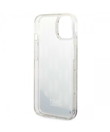Karl Lagerfeld KLHCP14MLMNMS iPhone 14 Plus 6.7 "hardcase silver / silver Liquid Glitter Monogram