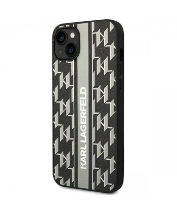 Karl Lagerfeld KLHCP14MPGKLSKG iPhone 14 Plus 6.7 "hardcase gray / gray Monogram Stripe
