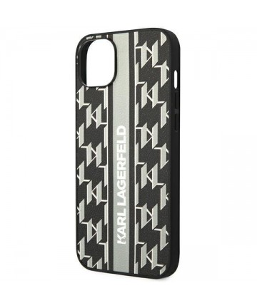 Karl Lagerfeld KLHCP14MPGKLSKG iPhone 14 Plus 6.7 "hardcase gray / gray Monogram Stripe