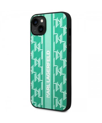 Karl Lagerfeld KLHCP14MPGKLSKN iPhone 14 Plus 6.7 "hardcase green / green Monogram Stripe