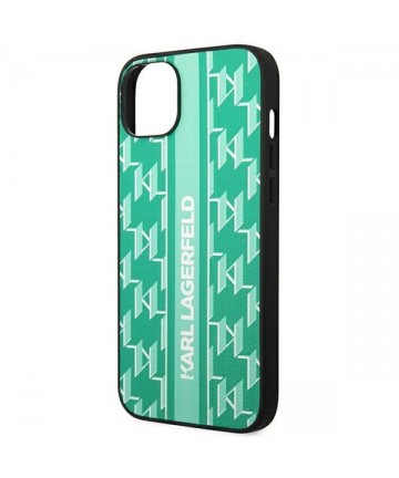 Karl Lagerfeld KLHCP14MPGKLSKN iPhone 14 Plus 6.7 "hardcase green / green Monogram Stripe