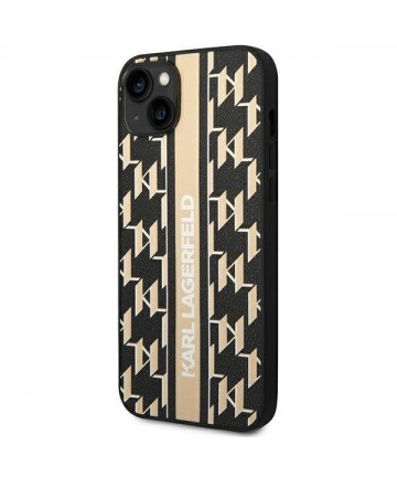Karl Lagerfeld KLHCP14MPGKLSKW iPhone 14 Plus 6,7 "hardcase brown / brown Monogram Stripe