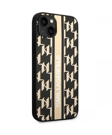 Karl Lagerfeld KLHCP14MPGKLSKW iPhone 14 Plus 6,7 "hardcase brown / brown Monogram Stripe