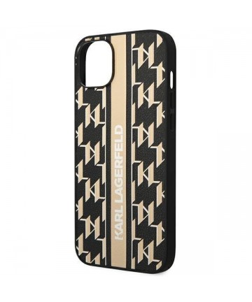 Karl Lagerfeld KLHCP14MPGKLSKW iPhone 14 Plus 6,7 "hardcase brown / brown Monogram Stripe