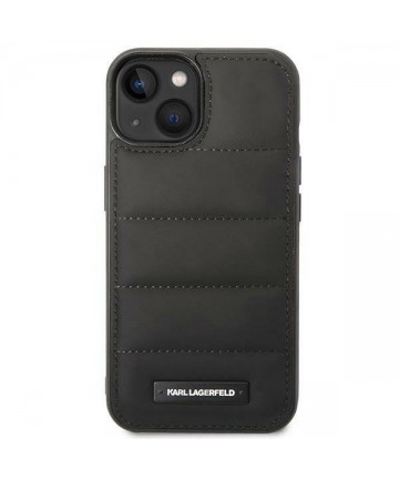 Karl Lagerfeld Puffy Elongated Logo Case for iPhone 14 Plus - Black