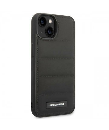 Karl Lagerfeld Puffy Elongated Logo Case for iPhone 14 Plus - Black