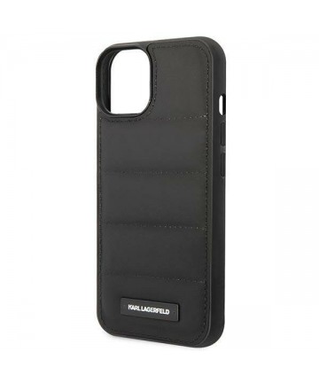 Karl Lagerfeld Puffy Elongated Logo Case for iPhone 14 Plus - Black