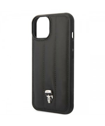 Karl Lagerfeld Puffy Ikonik Pin Case for iPhone 14 Plus - Black