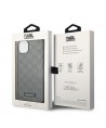 Karl Lagerfeld KLHCP14MSAKLHPG iPhone 14 Plus 6.7 "hardcase gray / gray Saffiano Mono Metal Logo