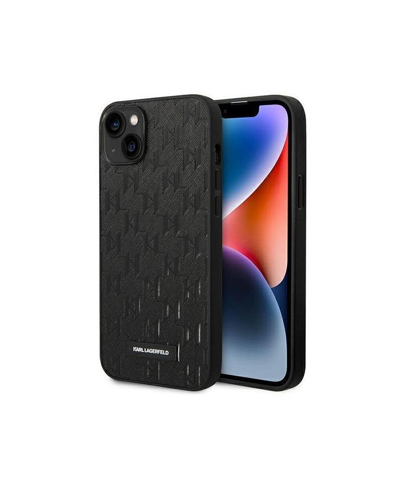 Karl Lagerfeld KLHCP14MSAKLHPK iPhone 14 Plus 6.7 "hardcase black / black Saffiano Mono Metal Logo