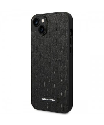 Karl Lagerfeld KLHCP14MSAKLHPK iPhone 14 Plus 6.7 "hardcase black / black Saffiano Mono Metal Logo