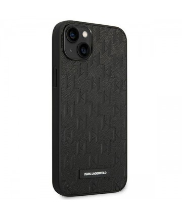 Karl Lagerfeld KLHCP14MSAKLHPK iPhone 14 Plus 6.7 "hardcase black / black Saffiano Mono Metal Logo