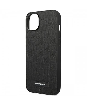 Karl Lagerfeld KLHCP14MSAKLHPK iPhone 14 Plus 6.7 "hardcase black / black Saffiano Mono Metal Logo