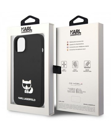 Karl Lagerfeld KLHCP14MSLCTBK iPhone 14 Plus 6.7 "hardcase black / black Silicone Choupette Body