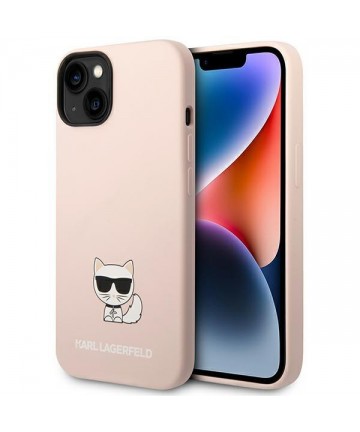 Karl Lagerfeld KLHCP14MSLCTPI iPhone 14 Plus 6.7 "hardcase light pink / light pink Silicone Choupette Body