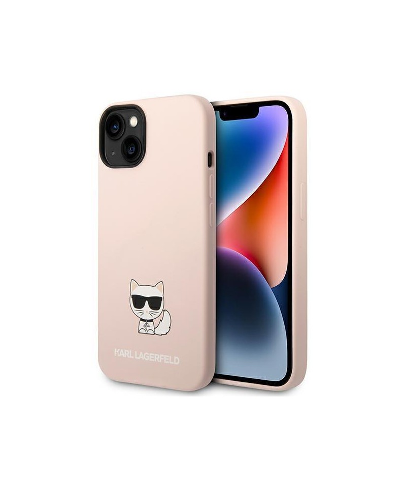 Karl Lagerfeld KLHCP14MSLCTPI iPhone 14 Plus 6.7 "hardcase light pink / light pink Silicone Choupette Body