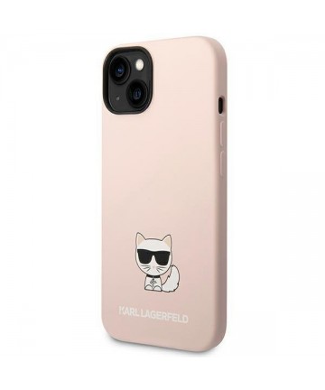 Karl Lagerfeld KLHCP14MSLCTPI iPhone 14 Plus 6.7 "hardcase light pink / light pink Silicone Choupette Body