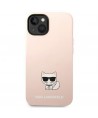Karl Lagerfeld KLHCP14MSLCTPI iPhone 14 Plus 6.7 "hardcase light pink / light pink Silicone Choupette Body