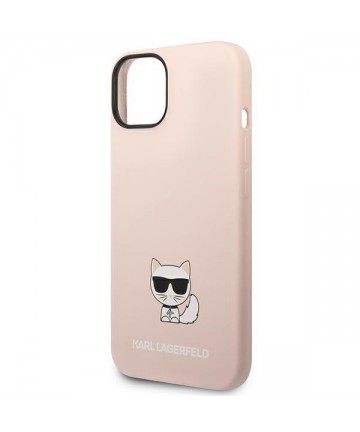 Karl Lagerfeld KLHCP14MSLCTPI iPhone 14 Plus 6.7 "hardcase light pink / light pink Silicone Choupette Body
