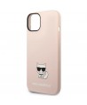 Karl Lagerfeld KLHCP14MSLCTPI iPhone 14 Plus 6.7 "hardcase light pink / light pink Silicone Choupette Body