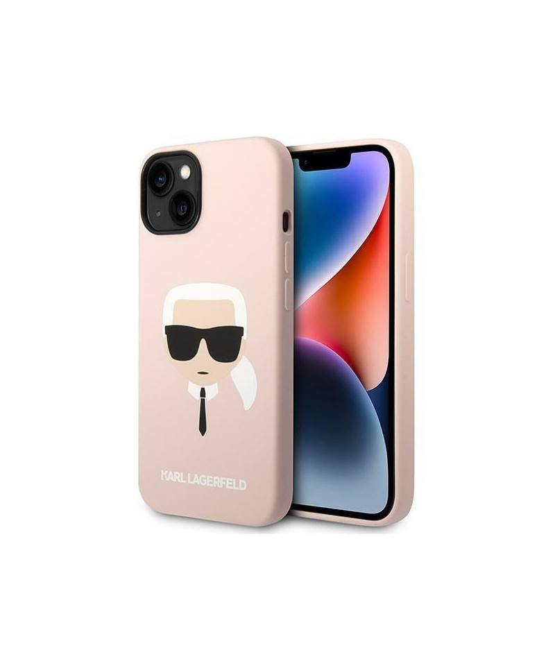 Karl Lagerfeld KLHCP14MSLKHLP iPhone 14 Plus 6.7 "hardcase pink / pink Silicone Karl's Head