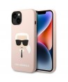 Karl Lagerfeld KLHCP14MSLKHLP iPhone 14 Plus 6.7 "hardcase pink / pink Silicone Karl's Head