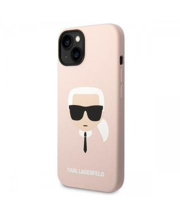 Karl Lagerfeld KLHCP14MSLKHLP iPhone 14 Plus 6.7 "hardcase pink / pink Silicone Karl's Head