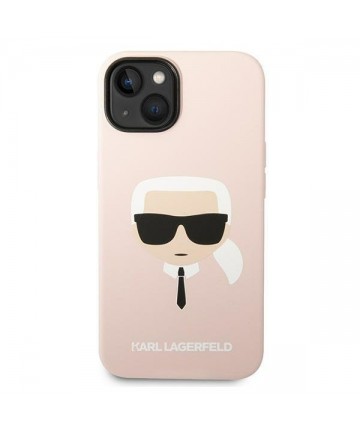 Karl Lagerfeld KLHCP14MSLKHLP iPhone 14 Plus 6.7 "hardcase pink / pink Silicone Karl's Head