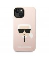Karl Lagerfeld KLHCP14MSLKHLP iPhone 14 Plus 6.7 "hardcase pink / pink Silicone Karl's Head