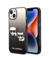 Karl Lagerfeld KLHCP14MTGKCK iPhone 14 Plus 6,7 "hardcase black / black Gradient Ikonik Karl & Choupette