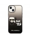 Karl Lagerfeld KLHCP14MTGKCK iPhone 14 Plus 6,7 "hardcase black / black Gradient Ikonik Karl & Choupette