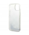 Karl Lagerfeld KLHCP14SLMNMS iPhone 14 6.1 "hardcase silver / silver Liquid Glitter Monogram