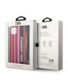 Karl Lagerfeld KLHCP14SSTSTP iPhone 14 6.1 "hardcase pink / pink Color Stripes Strap