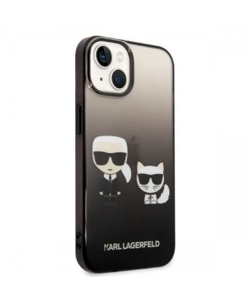 Karl Lagerfeld KLHCP14STGKCK iPhone 14 6,1 "hardcase black / black Gradient Ikonik Karl & Choupette