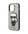 Karl Lagerfeld KLHCP14XGFKPG iPhone 14 Pro Max 6.7 "hardcase silver / silver Glitter Flakes Ikonik