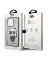 Karl Lagerfeld KLHCP14XGFKPG iPhone 14 Pro Max 6.7 "hardcase silver / silver Glitter Flakes Ikonik